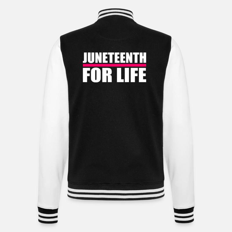 juneteenth - Veste Teddy - noir/blanc