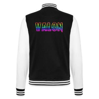valon rs arc-en-ciel - Veste Teddy - noir/blanc - Dos - Marisol (170cm)