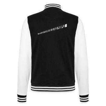 being old people age - College Sweat Jacket - black/white - Back - Marisol (170cm)
