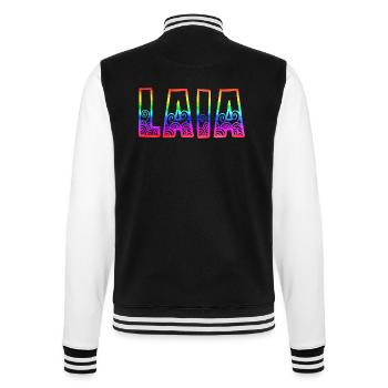 laia rs regenbogen - College-Sweatjacke - Schwarz/Weiß - Hinten - Marisol (170cm)