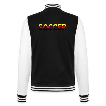 Fußball Soccer - College-Sweatjacke - Schwarz/Weiß - Hinten - Marisol (170cm)