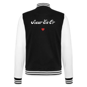 sœur en or - Veste Teddy - noir/blanc - Dos - Marisol (170cm)