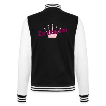 Zornröschen - College-Sweatjacke - Schwarz/Weiß - Hinten - Marisol (170cm)