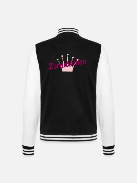 Zornröschen - College-Sweatjacke - Schwarz/Weiß