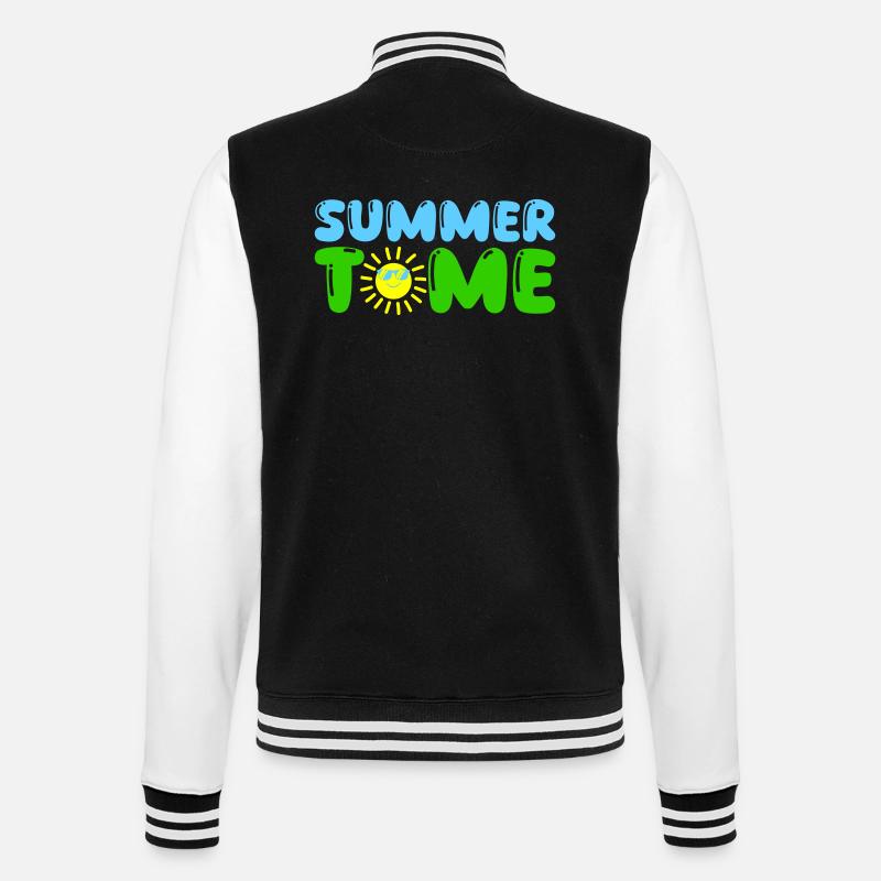 summer time - College-Sweatjacke - Schwarz/Weiß