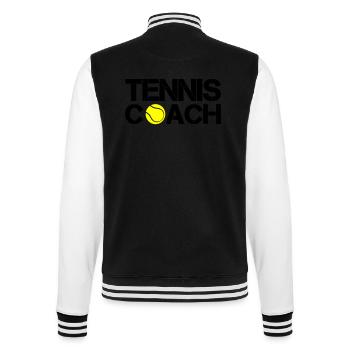 tennis coach - College-Sweatjacke - Schwarz/Weiß - Hinten - Marisol (170cm)