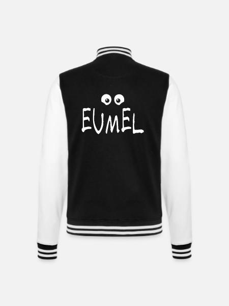 Eumel Jugendsprache Umgangssprache netter Mensch - College-Sweatjacke - Schwarz/Weiß