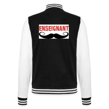 ENSEIGNANT - Veste Teddy - noir/blanc - Dos - Marisol (170cm)