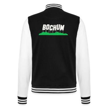 Bochum Deutschland Geschenkidee - College-Sweatjacke - Schwarz/Weiß - Hinten - Marisol (170cm)