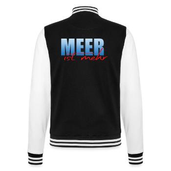 La mer, c’est plus - Veste Teddy - noir/blanc - Dos - Marisol (170cm)