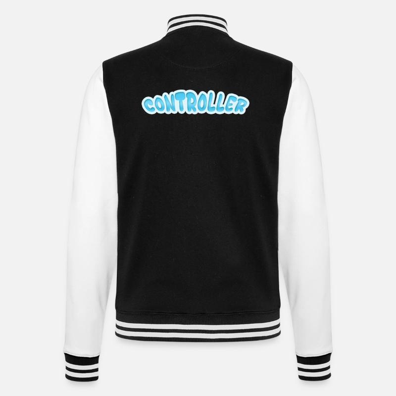 Gift for Controller - College Sweat Jacket - black/white