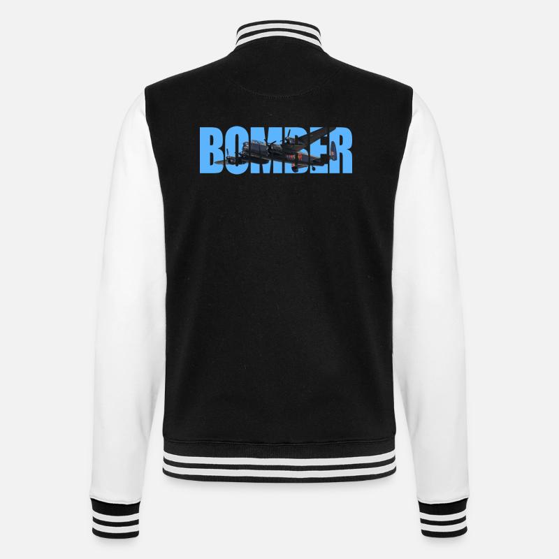 Bomber Avro Lancaster - College-Sweatjacke - Schwarz/Weiß