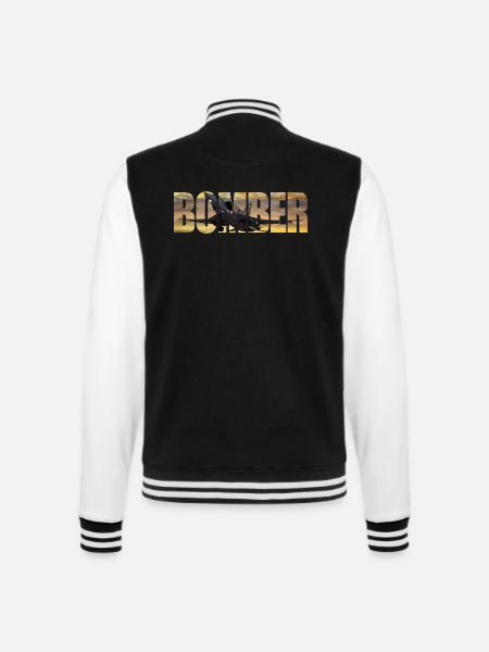 Bomber Tu-22 M3 - College Sweat Jacket - black/white