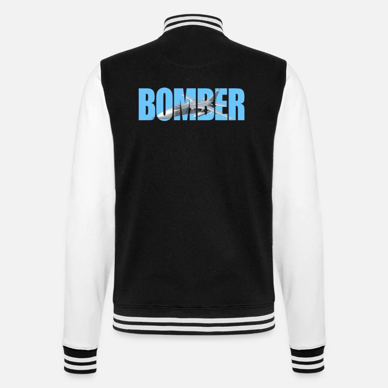 Bomber Su-24 - College Sweat Jacket - black/white