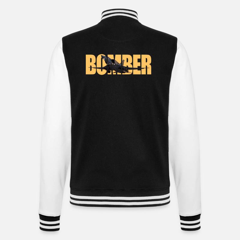 Bomber Tu-22 M3 - College-Sweatjacke - Schwarz/Weiß