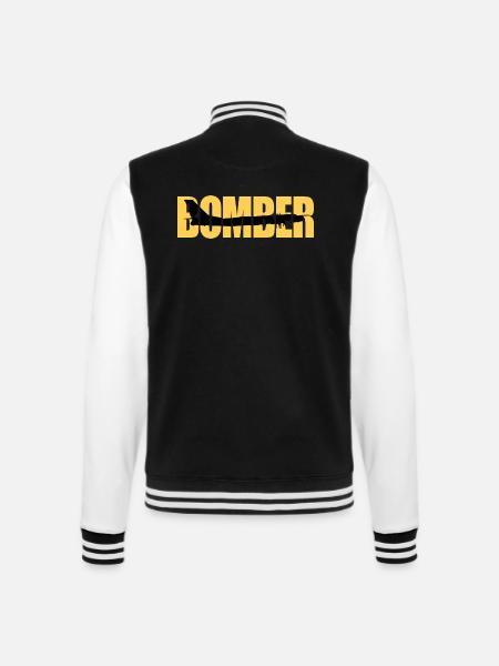 Bomber Tu-95 - College Sweat Jacket - black/white