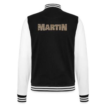 Martin Martin - Veste Teddy - noir/blanc - Dos - Marisol (170cm)