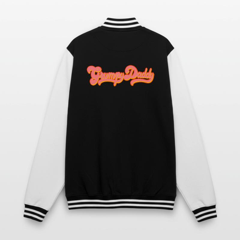 Script rétro de Grumpy Daddy - « Exploitation » en couleur Veste Teddy