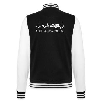 Futuro Fratello Maggiore 2027 Annuncio Gravidaza - College-Sweatjacke - Schwarz/Weiß - Hinten - Marisol (170cm)