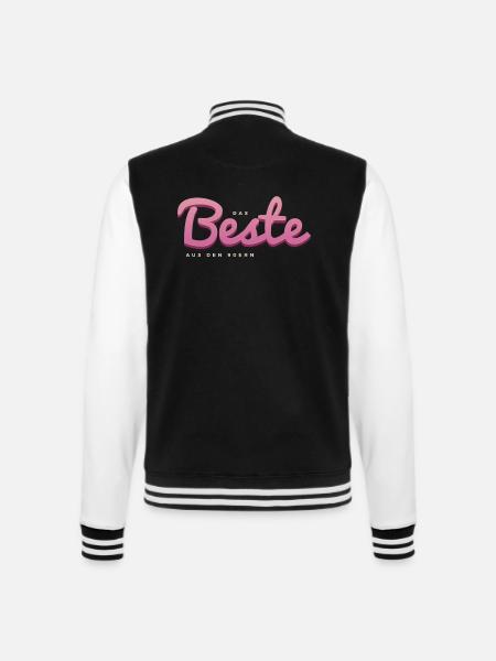Das Beste aus den 90ern - College-Sweatjacke - Schwarz/Weiß