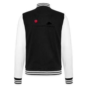 ballooning landscape - College-Sweatjacke - Schwarz/Weiß - Hinten - Marisol (170cm)