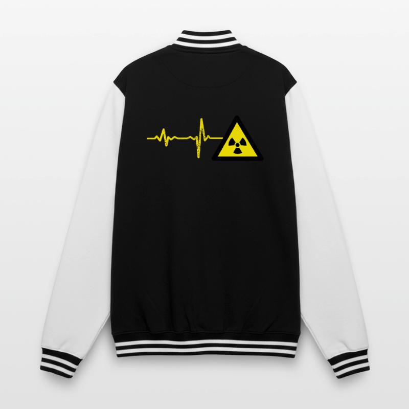Gift Heartbeat Atom Physicist College Sweat Jacket