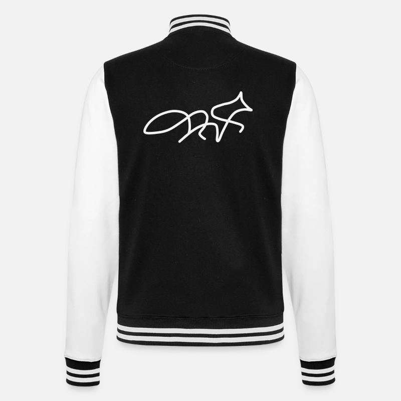renard - Veste Teddy - noir/blanc