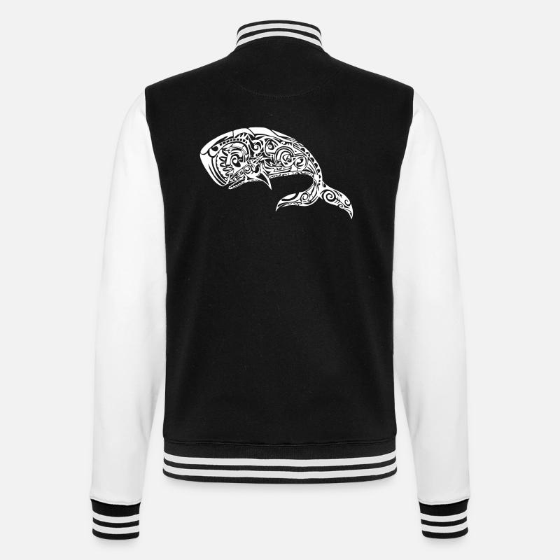 Dear Moby - College-Sweatjacke - Schwarz/Weiß