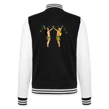 Chloé in Tahiti - College-Sweatjacke - Schwarz/Weiß - Hinten - Marisol (170cm)