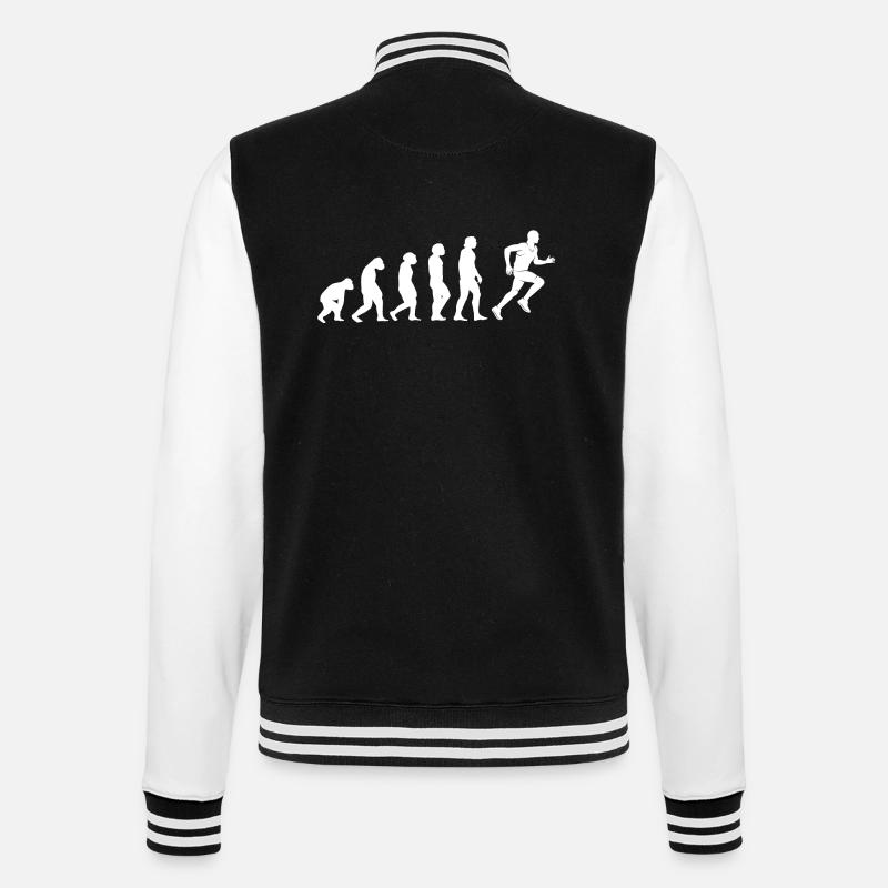 Running evolution - College Sweat Jacket - black/white