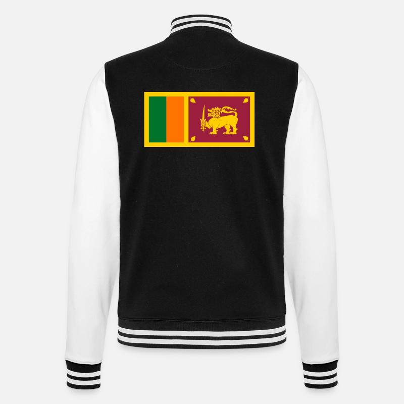 Drapeau du Sri Lanka - Veste Teddy - noir/blanc