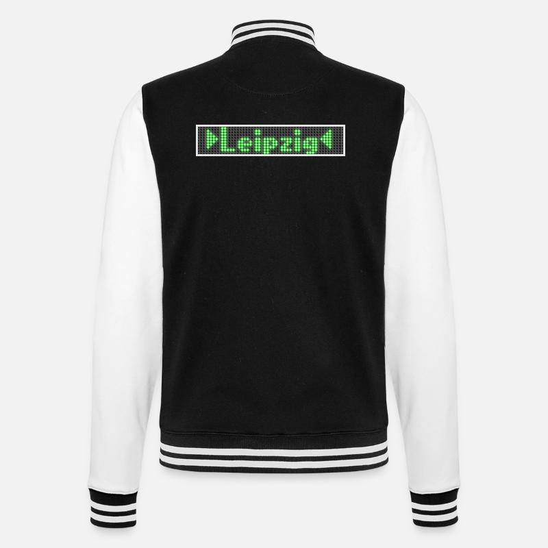 Leipzig LED Display Vert - Veste Teddy - noir/blanc