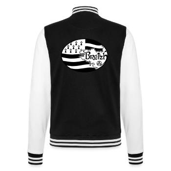 Flagge Großbritannien authentisch - College-Sweatjacke - Schwarz/Weiß - Hinten - Marisol (170cm)