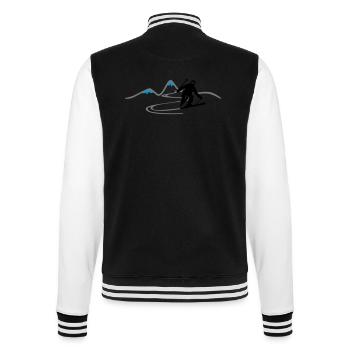 Sport - Skifahrern Berge - College-Sweatjacke - Schwarz/Weiß - Hinten - Marisol (170cm)