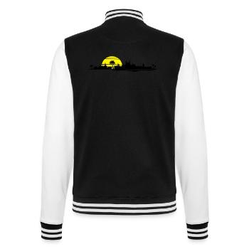 Skyline - Palma de Mallorca - College-Sweatjacke - Schwarz/Weiß - Hinten - Marisol (170cm)