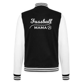 Fußball Soccer - College-Sweatjacke - Schwarz/Weiß - Hinten - Marisol (170cm)
