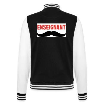 ENSEIGNANT - Veste Teddy - noir/blanc - Dos - Marisol (170cm)