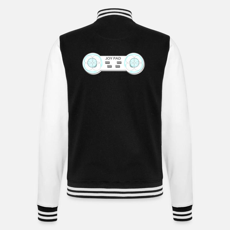 Joy Pad Boob Controller - College Sweat Jacket - black/white