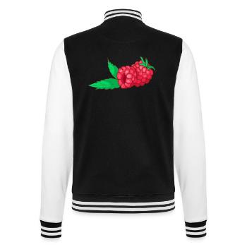 raspberries - College Sweat Jacket - black/white - Back - Marisol (170cm)
