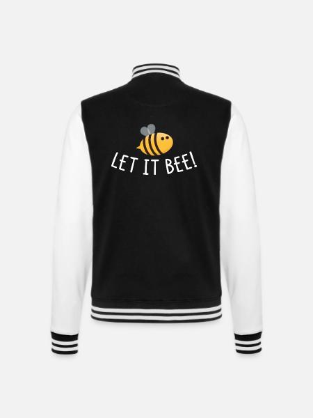 Let it bee - College-Sweatjacke - Schwarz/Weiß