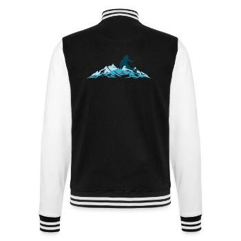 Winter - Skifahrer Berge Sport 2018 - College-Sweatjacke - Schwarz/Weiß - Hinten - Marisol (170cm)