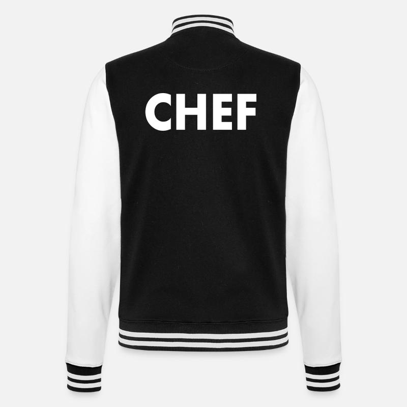 Chef - Veste Teddy - noir/blanc