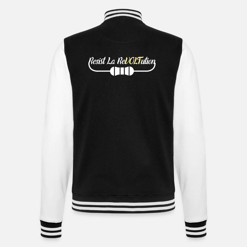Elektroingenieur Witz - College-Sweatjacke - Schwarz/Weiß