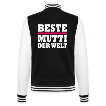 Beste mutti der welt - College-Sweatjacke - Schwarz/Weiß - Hinten - Marisol (170cm)