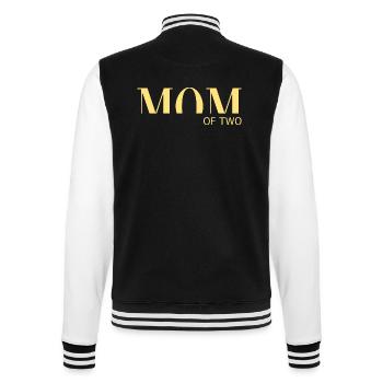 Mom Mom Gift Mom - College Sweat Jacket - black/white - Back - Marisol (170cm)