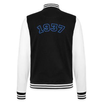 1937 bleu sport - Veste Teddy - noir/blanc - Dos - Marisol (170cm)