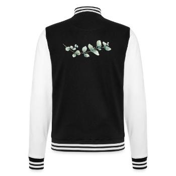 Eukalyptus - College-Sweatjacke - Schwarz/Weiß - Hinten - Marisol (170cm)