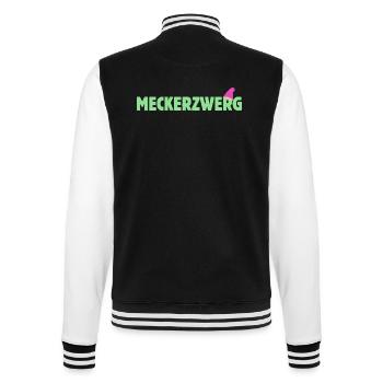 Meckerzwerg Meckernde Ehefrau Meckernde Frau - College-Sweatjacke - Schwarz/Weiß - Hinten - Marisol (170cm)