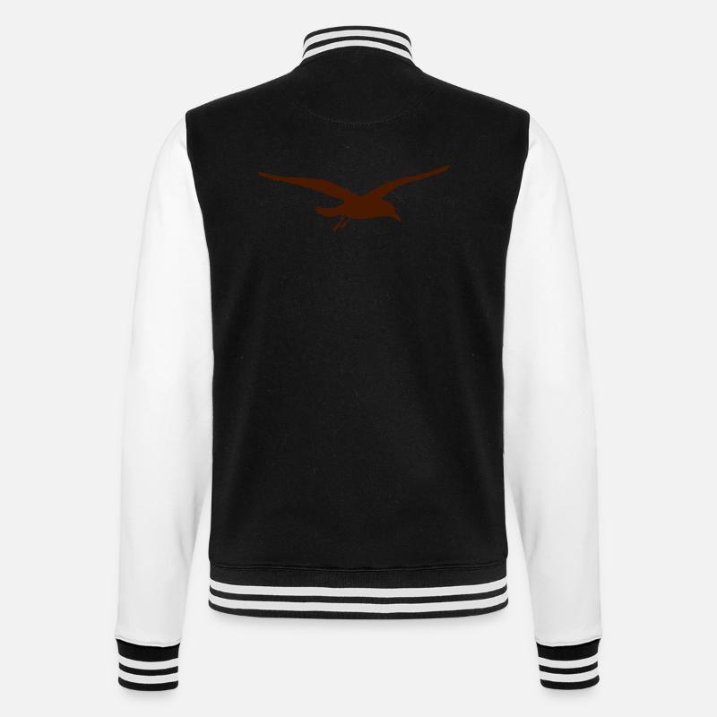 moewe - College-Sweatjacke - Schwarz/Weiß