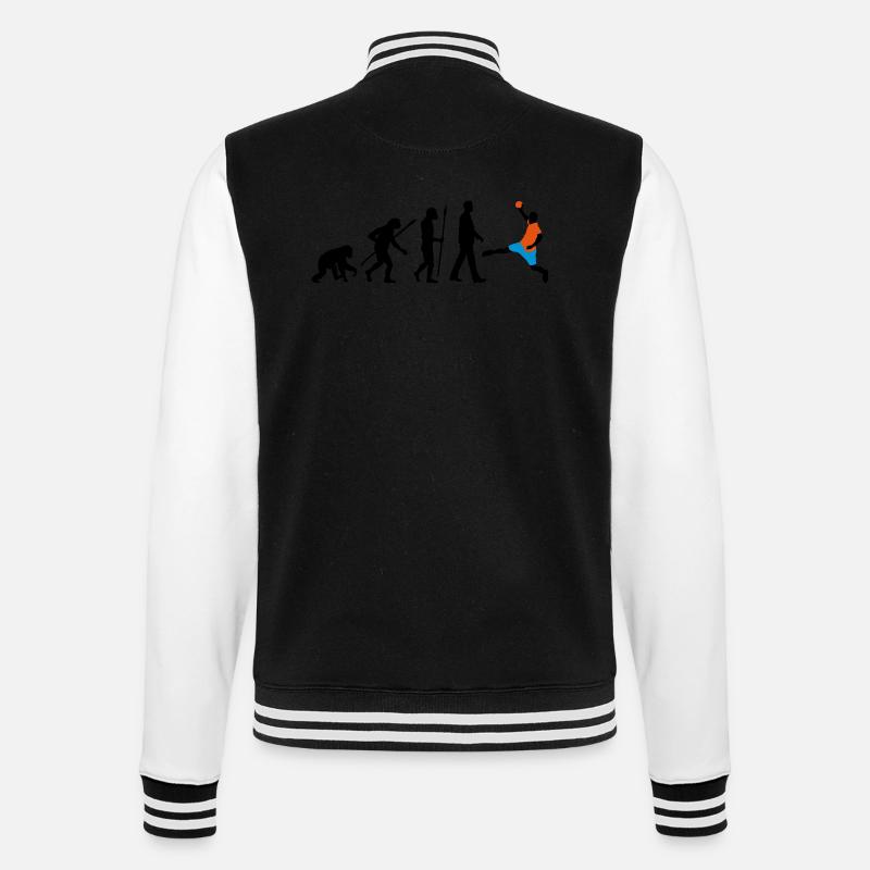 evolution_handball_102012_a_3c - College-Sweatjacke - Schwarz/Weiß